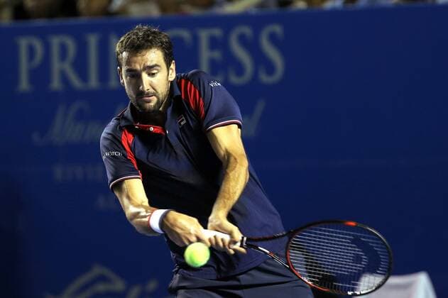 Croatian tennis player Marin Cilic returns the ball to Spanish Rafael Nadal during their Mexico Tennis Open semifinal match in Acapulco, Guerrero, Mexico, 03 March 2017. MEXICO TENNIS OPEN SEMIFINALS !ACHTUNG: NUR REDAKTIONELLE NUTZUNG!  Copyright: xJosexMendezx MEX010 20170304-636241933296057901