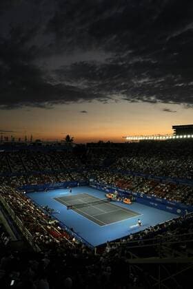 Themen der Woche - SPORT Bilder des Tages - SPORT General view of the game between Croatian tennis player Marin Cilic (top) and Spanish Rafael Nadal (below) during their Mexico Tennis Open semifinal match in Acapulco, Guerrero, Mexico, 03 March 2017. MEXICO TENNIS OPEN SEMIFINALS !ACHTUNG: NUR REDAKTIONELLE NUTZUNG!  Copyright: xJosexMendezx MEX010 20170304-636241933919269911
