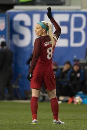Fußball, SheBelieves Cup, USA - England March 4, 2017 - Harrison, New Jersey, U.S - USA defender JULIE JOHNSTON 8 during the SheBelieves Cup match at Red Bull Arena in Harrison, NJ. Soccer 2017 - England defeats USWNT 1-0 - ZUMAs192 20170304_zap_s192_036 Copyright: xMarkxSmithx