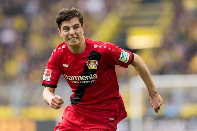 Dortmund, Germany 04.03.2017, 1. Bundesliga 23. Spieltag, BV Borussia Dortmund - Bayer 04 Leverkusen, Kai Havertz (B04) schaut ( DeFodi001