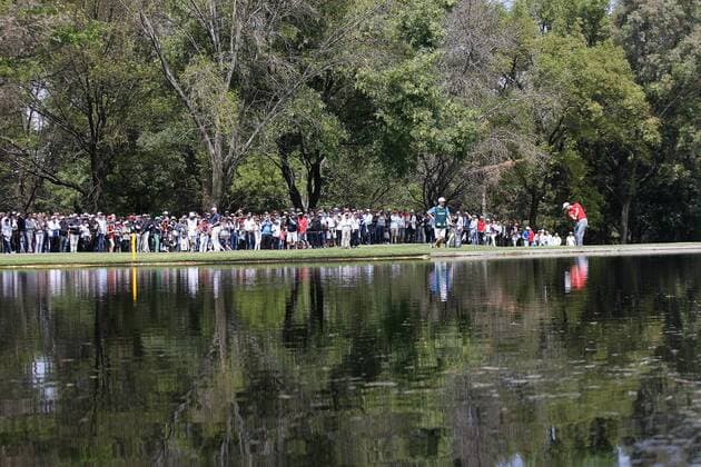 Spanish golfer Jon Rahm (R) in action during the World Golf Championship s final at the Chapultepec Club in Mexico City, Mexico, 05 March 2017. WORLD GOLF CHAMPIONSHIP IN MEXICO !ACHTUNG: NUR REDAKTIONELLE NUTZUNG!  Copyright: xAlexxCruzx MEX60 20170306-636243599538086288