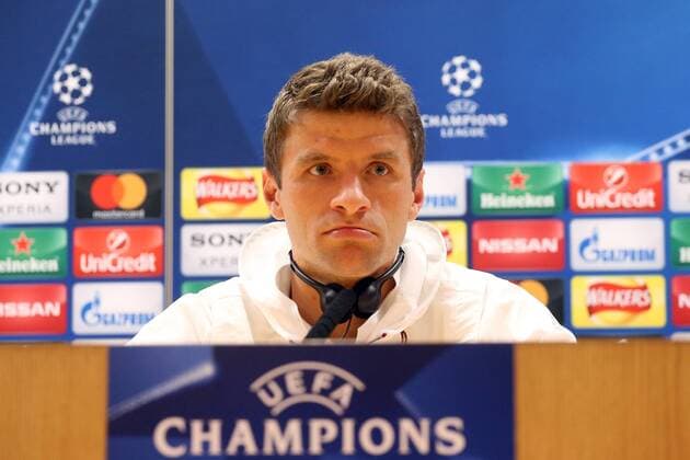 Thomas Mueller (FC Bayern Muenchen 25), Pressekonferenz, Arsenal FC - FC Bayern Muenchen , UEFA Champions League, Achtelfinale, Fussball, 06.03.2017, London Copyright: xLangerx xEibner-Pressefotox EP_HLR