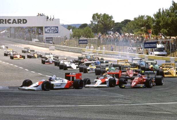 1988 Alain Prost Ayrton Senna Start France ÂGPL 1004_15_GPL05846