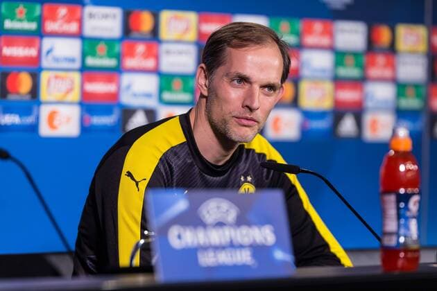 Dortmund, Deutschland 07.03.2017, UEFA Champions League - 2016 17, Pressekonferenz zum Spiel BV Borussia Dortmund - Benfica Lissabon, Trainer Thomas Tuchel (BVB) im Interview ( DeFodi507