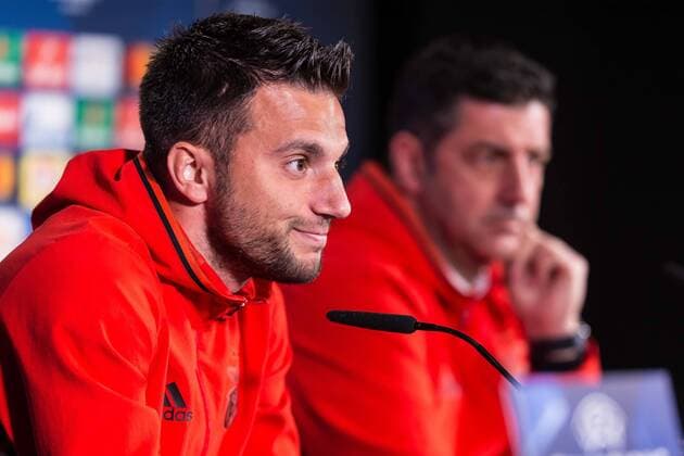 Dortmund, Deutschland 07.03.2017, UEFA Champions League - 2016 17, Pressekonferenz zum Spiel BV Borussia Dortmund - Benfica Lissabon, Andreas Samaris (BLS) im Interview ( DeFodi507