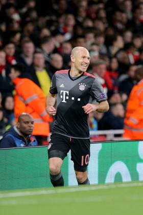 Arjen Robben (FC Bayern Muenchen 10) nach dem 1:2, Arsenal FC - FC Bayern Muenchen, UEFA Champions League, Achtelfinale, Fussball, 07.03.2017, London Copyright: xLangerx xEibner-Pressefotox EP_HLR