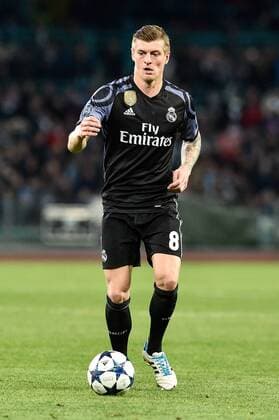 Toni Kroos of Real Madrid during the UEFA Champions League Round of 16 Second Leg match between Napoli and Real Madrid at Stadio San Paolo, Naples, Italy on 7 March 2017. Copyright: xGiuseppexMaffiax 14490062