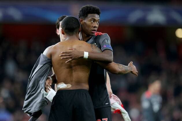 Douglas Costa (FC Bayern Muenchen 11) David Alaba (FC Bayern Muenchen 27), Arsenal FC - FC Bayern Muenchen, UEFA Champions League, Achtelfinale, Fussball, 07.03.2017, London Copyright: xLangerx xEibner-Pressefotox EP_HLR