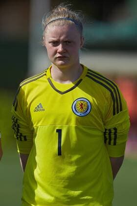 Spain: Friendly international match Länderspiel at La Manga Rebecca Flaherty of Scotland during the International Friendly Länderspiel match U19 between Germany Women vs Scotland Women at La Manga Club on March 07, 2017 at la Manga Club, Spain.  SergioxLopezx xPacificxPress