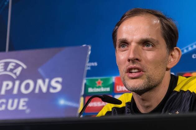 Dortmund, Deutschland 07.03.2017, UEFA Champions League - 2016 17, Pressekonferenz zum Spiel BV Borussia Dortmund - Benfica Lissabon, Trainer Thomas Tuchel (BVB) im Interview ( DeFodi507