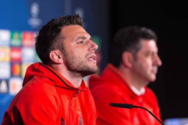 Dortmund, Deutschland 07.03.2017, UEFA Champions League - 2016 17, Pressekonferenz zum Spiel BV Borussia Dortmund - Benfica Lissabon, Andreas Samaris (BLS) im Interview ( DeFodi507
