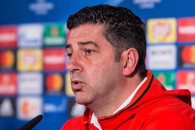 Dortmund, Deutschland 07.03.2017, UEFA Champions League - 2016 17, Pressekonferenz zum Spiel BV Borussia Dortmund - Benfica Lissabon, Coach Rui Vitoria (BLS) im Interview ( DeFodi507