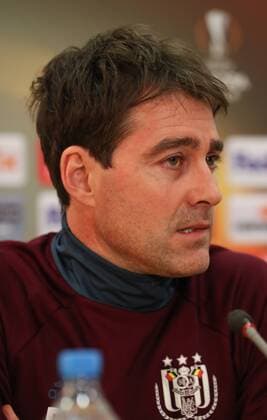 Anderlecht s head coach Rene Weiler pictured during a press conference PK Pressekonferenz of Belgian soccer team RSC Anderlecht in Nicosie, Cyprus, Wednesday 08 March 2017. Tomorrow Anderlecht is playing 1 8 final first leg game of the Europa League competition against Cyprus team Apoel Nicosie. VIRGINIExLEFOUR  x05060853x