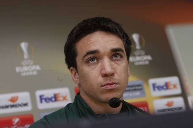 Krasnodar s Uruguyan midfielder Mauricio Pereyra takes part at a press conference PK Pressekonferenz prior to tomorrow s Europa League round of 16 first leg match against Celta de Vigo, at Balaidos stadium in Vigo, Pontevedra, Spain, 08 March 2017. PEREYRA: WE ARE NOT GOING TO DEFEND, WE WANT TO WIN !ACHTUNG: NUR REDAKTIONELLE NUTZUNG!  Copyright: xSalvadorxSasx VIG001 20170308-636246010698918384