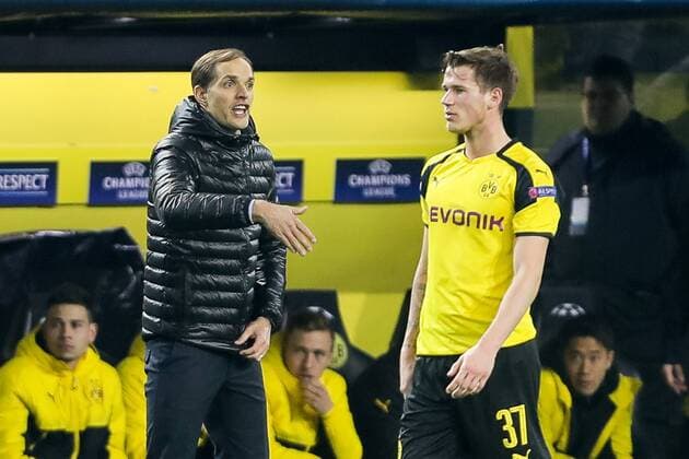 Dortmund, Germany 08.03.2017, UEFA Champions League - 2016 17 Season, Round of 16, Second leg, BV Borussia Dortmund - Benfica Lissabon, Trainer Thomas Tuchel (BVB) gestikuliert ( DeFodi048