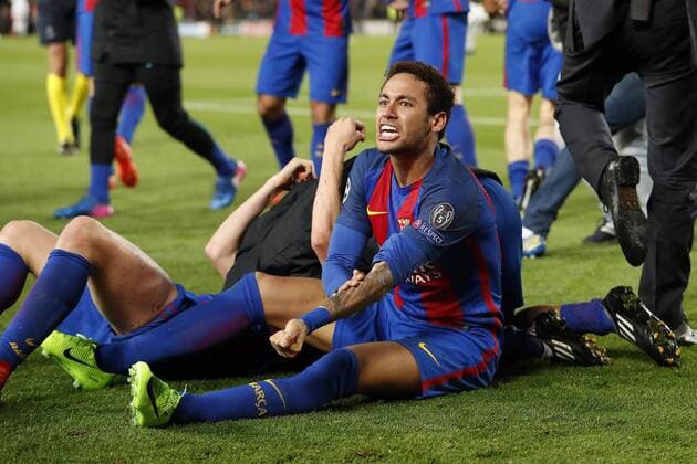 Neymar of FC Barcelonaduring the UEFA Champions League round of 16 match between FC Barcelona Barca and Paris Saint Germain on March 08, 2017 at the Camp Nou stadium in Barcelona, Spain. FC Barcelona v Paris Saint Germain UEFA Champions League 2016 2017 xVIxxIVx 7286622