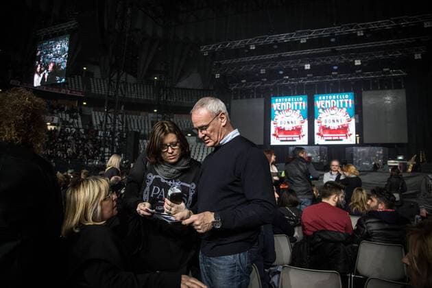 Claudio Ranieri former manager of Leicester City is seen during a concert in Rome at PalaLottomatica, Rome, 8 March 2017. Photo Giuseppe Maffia. Copyright: xGiuseppexMaffiax 11890687
