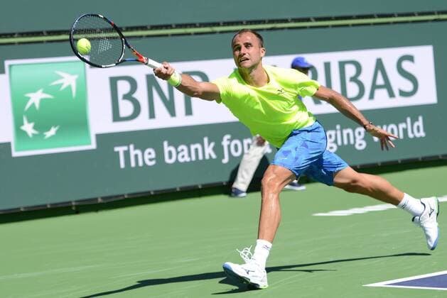 March 8, 2017 - Indian Wells, California, United States - MARIUS COPIL of Romania in his second round qualifying match at the BNP Paribas Open tennis tournament in Indian Wells California. Tennis 2017 - BNP Paribas Open - Day 3 - ZUMAl132 20170308_zap_l132_014 Copyright: xChristopherxLevyx