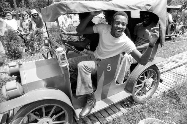 WM 1974, Ausflug Haiti in den Tierpark München, Torwart Wilner Piquant