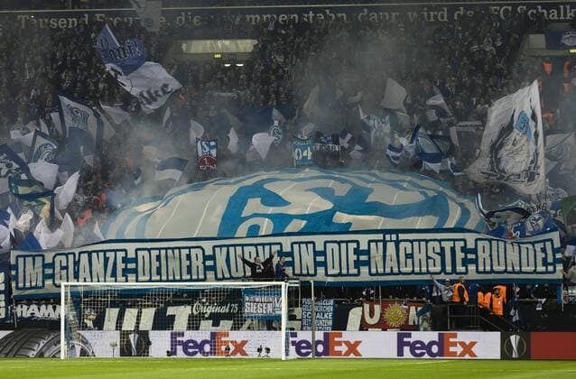 Gelsenkirchen, 09.03.2017 Schalker Choreographie FC Schalke 04 - Borussia Mönchengladbach