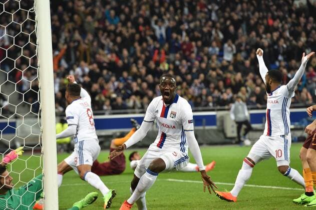 Fußball, EL, Olympique Lyon - AS Rom But de Mouctar Diakhaby (lyon) FOOTBALL : Lyon vs Rome - Ligue Europa - 1 8e de finale - 09 03 2017 FredericChambert Panoramic 