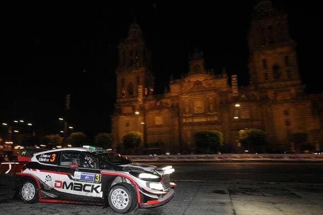 British Elfyn Evans drives his Ford Fiesta WRC Motorsport Rallye WM during the first stage of World Rally of Mexico in Mexico City, Mexico, 09 March 2017. The World Rally of Mexico opens its first stage at the main square of Mexico. World Rally Championship !ACHTUNG: NUR REDAKTIONELLE NUTZUNG!  Copyright: xUlisesxRuizxBasurtox MEX41 20170310-636247213845596418