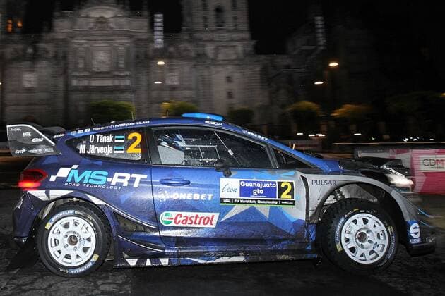 Estonian Ott Tanak drives his Ford Fiesta WRC Motorsport Rallye WM during the first stage of World Rally of Mexico in Mexico City, Mexico, 09 March 2017. The World Rally of Mexico opens its first stage at the main square of Mexico. World Rally Championship !ACHTUNG: NUR REDAKTIONELLE NUTZUNG!  Copyright: xUlisesxRuizxBasurtox MEX41 20170310-636247213859480240