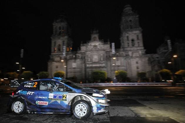 Estonian Ott Tanak drives his Ford Fiesta WRC Motorsport Rallye WM during the first stage of World Rally of Mexico in Mexico City, Mexico, 09 March 2017. The World Rally of Mexico opens its first stage at the main square of Mexico. World Rally Championship !ACHTUNG: NUR REDAKTIONELLE NUTZUNG!  Copyright: xUlisesxRuizxBasurtox MEX41 20170310-636247213872116078