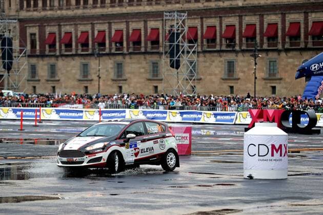 March 9, 2017 - Mexico - EUM20170309DEP11.JPG.CIUDAD DE MEXICO Rally-Mexico.- 9 de marzo 2017. La explanada del Zocalo recibio, por primera vez, al Campeonato Mundial de Rally. La etapa inicial de la tercera fecha del WRC Motorsport Rallye WM se corrio en una ruta de 1.5 kilometros donde los automoviles sumaron sus primeros tiempos de los 898 kilometros totales que se desarrollara en Guanajuato. Foto: Agencia EL UNIVERSAL RCC. Latin News - March 9, 2017  - ZUMAu78_ 20170309_zaf_u78_061 Copyright: xValentexRosasx