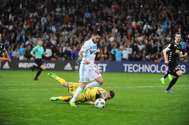 But Cabella (OM) FOOTBALL : Olympique Marseille vs SCO Angers - Ligue1 - 10 03 2017 FranckPennant Panoramic 