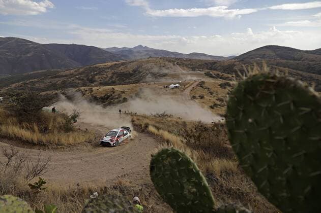 Juho Hänninen (FIN), Kaj Lindstrom (FIN) Toyota Yaris WRC Motorsport Rallye WM WRC Rally Mexico 2017 Rally Mexico 2017