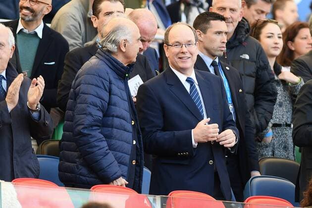 IPP20170311 Rugby: Rugby RBS 6 Nazioni 2017, Italy - France, Principe Alberto Ranieri di Monaco in tribuna (Hinweis: Verwendung nur in Deutschland - only Germany) xHOCHxZWEIx xItalyxPhotoxPressx 