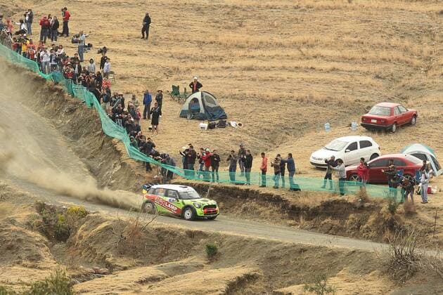 Ukranian pilot Valery Gorban rides his BMW-Mini John Cooper Works during the Half Moon stage at the 14th World Rally Championship in Leon, Guanajuato state, Mexico, 11 March 2017. 14TH WORLD RALLY CHAMPIONSHIP IN MEXICO !ACHTUNG: NUR REDAKTIONELLE NUTZUNG!  Copyright: xUlisesxRuizxBasurtox MEX001 20170311-636248566038078695