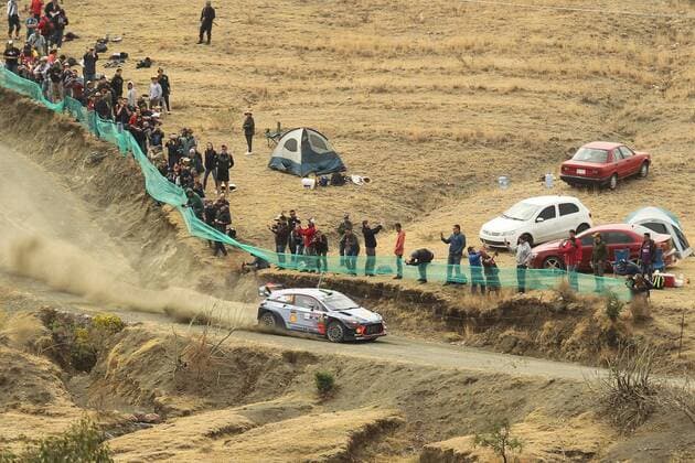 New Zealander pilot Hayden Paddon rides his Hyundai I20 Coupe WRC Motorsport Rallye WM during the Half Moon stage at the 14th World Rally Championship in Leon, Guanajuato state, Mexico, 11 March 2017. 14TH WORLD RALLY CHAMPIONSHIP IN MEXICO !ACHTUNG: NUR REDAKTIONELLE NUTZUNG!  Copyright: xUlisesxRuizxBasurtox MEX001 20170311-636248583791664692