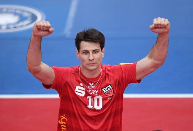Volleyball 1. Bundesliga Saison 2016 2017 11.03.2017 Pre-Playoff Spiel TV Rottenburg - Netzhoppers SolWo Koenigspark KW JUBEL Ferenc Nemeth (TV Rottenburg) 