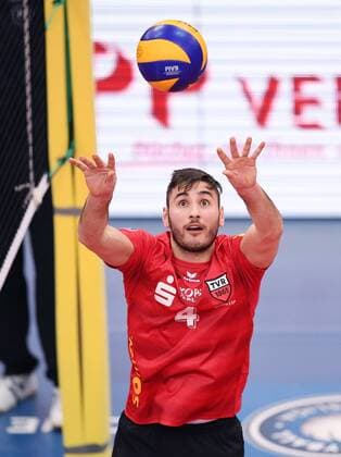 Volleyball 1. Bundesliga Saison 2016 2017 11.03.2017 Pre-Playoff Spiel TV Rottenburg - Netzhoppers SolWo Koenigspark KW Federico Cipollone (TV Rottenburg) 
