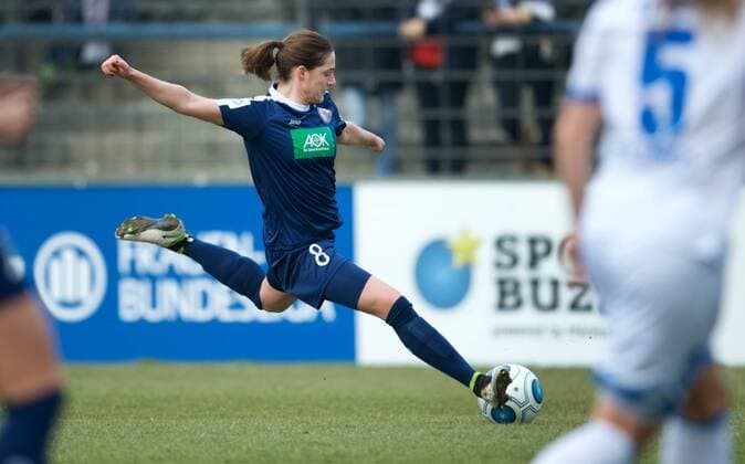 Fussball Frauen 1.Bundesliga 12.03.2017 Potsdam Karl Liebknecht Stadion 1 FFC Turbine Potsdam geg TSG 1899 Hoffenheim 1 : 0 Wiebke MEISTER 8 Turbine