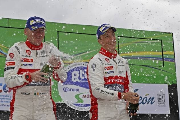 WRC, Meeke und Nagle gewinnen Rallye Mexiko Paul Nagle (GB), Kris Meeke (GB) WRC Motorsport Rallye WM Rally Mexico 2017 Rally Mexico 2017