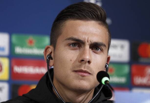 Italy: Soccer Champions League Juventus Juventus Paulo Dybala attends a press conference PK Pressekonferenz ahead of the Champions League round of 16 second leg soccer match against Porto  IsabellaxBonottox xPacificxPress