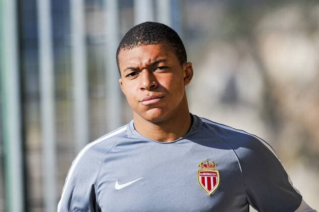 Fußball, CL, AS Monaco Training Kylian MBappe (AS Monaco) FOOTBALL : Training - AS Monaco -Champions League - 14 03 2017 NorbertScanella Panoramic 