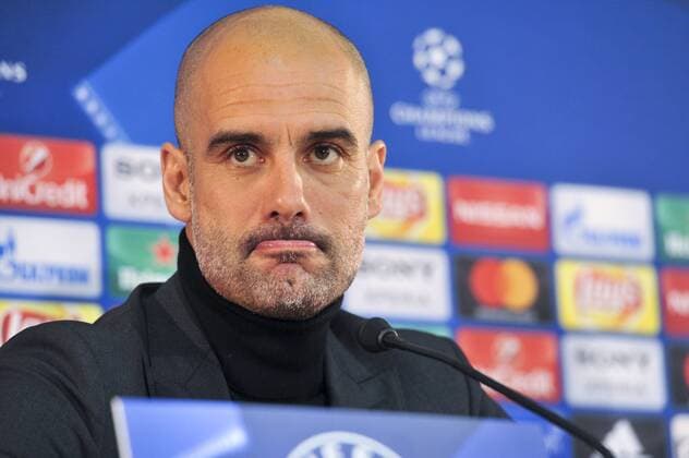 Pep Guardiola (Manchester City) FOOTBALL : PK - Manchester City - Champions League - 14 03 2017 NorbertScanella Panoramic 