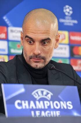 Pep Guardiola (Manchester City) FOOTBALL : PK - Manchester City - Champions League - 14 03 2017 NorbertScanella Panoramic 