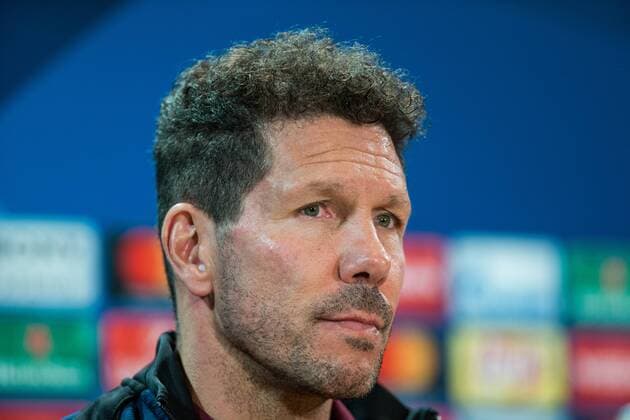 Fußball, CL, Atletico Madrid PK Diego Pablo Cholo Simeone during the press conference PK Pressekonferenz before the match of Uefa Champions League between Atletico de Madrid and Bayer Leverkusen at Vicente Calderon Stadium in Madrid, Spain. March 14, 2017.  (20170314096)