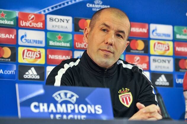 Bilder des Tages - SPORT Jose Leonardo Nunes Alves Sousa Jardim (coach AS Monaco) FOOTBALL : PK - As Monaco - Champions League - 14 03 2017 NorbertScanella Panoramic 
