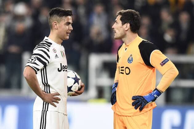 Fußball, CL, Juventus Turin - FC Porto 14 03 2017 - Champions League Juventus-Porto foto DanielexBuffa Image nella foto: Iker Casillas-Paulo Dybala 
