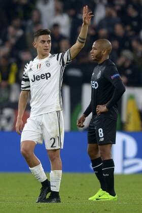 Fußball, CL, Juventus Turin - FC Porto Esultanza Paulo Dybala Juventus Goal celebration Torino 14-03-2016 Juventus Stadium Football Calcio Champions League 2016 2017 Juventus - Porto Round of 16. Foto FilippoxAlfero Insidefoto filippoxalfero