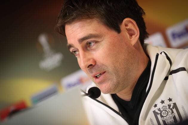 Anderlecht s head coach Rene Weiler pictured during a press conference PK Pressekonferenz of Belgian soccer team RSC Anderlecht in Anderlecht, Wednesday 15 March 2017. Tomorrow Anderlecht is playing a return 1 8 final game of the Europa League competition against Cyprus team Apoel Nicosie. First leg in Nicosie ended on a 0-1 result. VIRGINIExLEFOUR  x05064979x