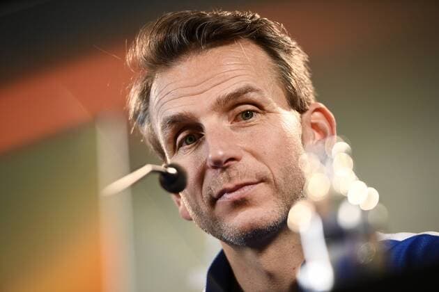 Genk s head coach Albert Stuivenberg pictured during a press conference PK Pressekonferenz of Belgian soccer team KRC Genk, Wednesday 15 March 2017, in Genk. Tomorrow Genk is playing a return-leg game of 1 8 finals of the Europa League competition against Belgian club KAA Gent. First leg in Gent ended on a 2-5 result. YORICKxJANSENS  x05064997x
