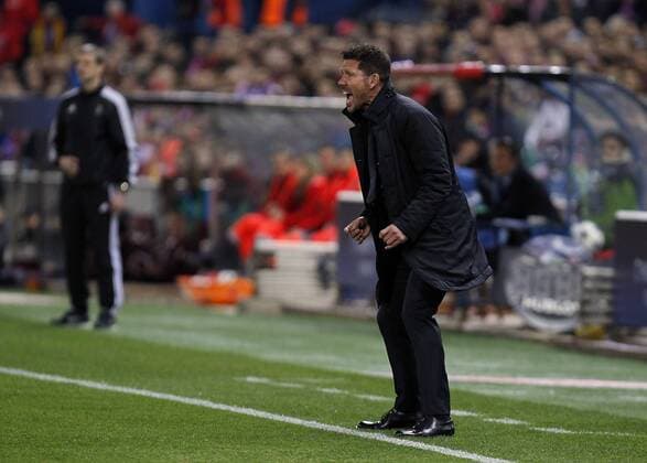 Soccer match between Atletico de Madrid and Beyer Leverkusen of the 2016 2017 Champions League, held at the Vicente Calderon stadium, in Madrid, March 15, 2017. (Photo: J. Luis Cuesta 261 Cordon Press). Diego Simeone  xJosexLuisxCuestax xx