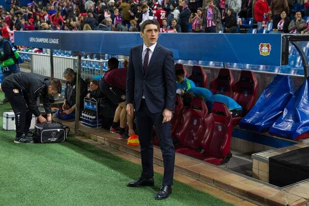 Bilder des Tages - SPORT Tayfun Korkut of Bayer 04 Leverkusen during the match of Uefa Champions League between Atletico de Madrid and Bayer Leverkusen at Vicente Calderon Stadium in Madrid, Spain. March 15, 2017.  (20170315018)